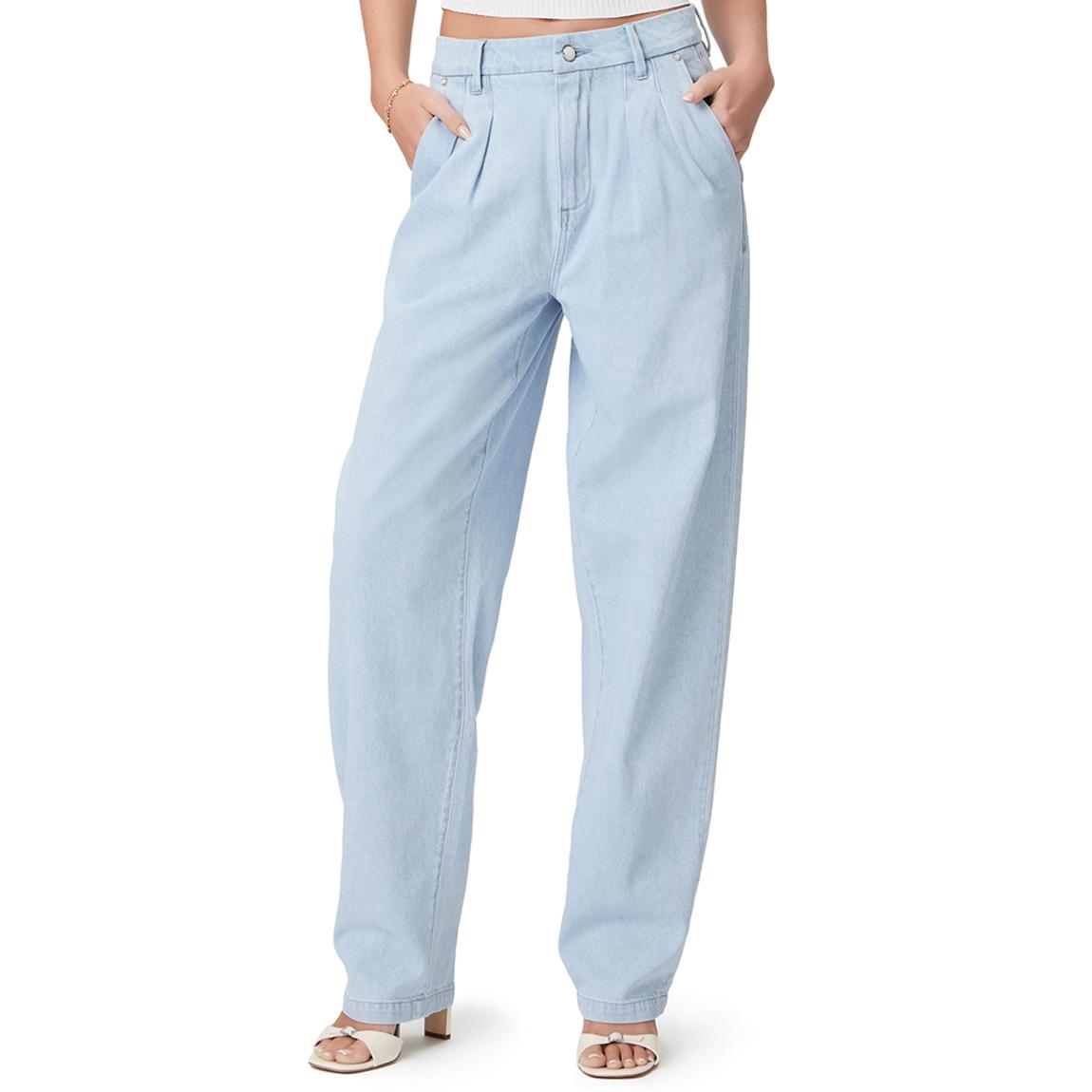 Light Blue Pleated Bella Tapered Jean main product photo