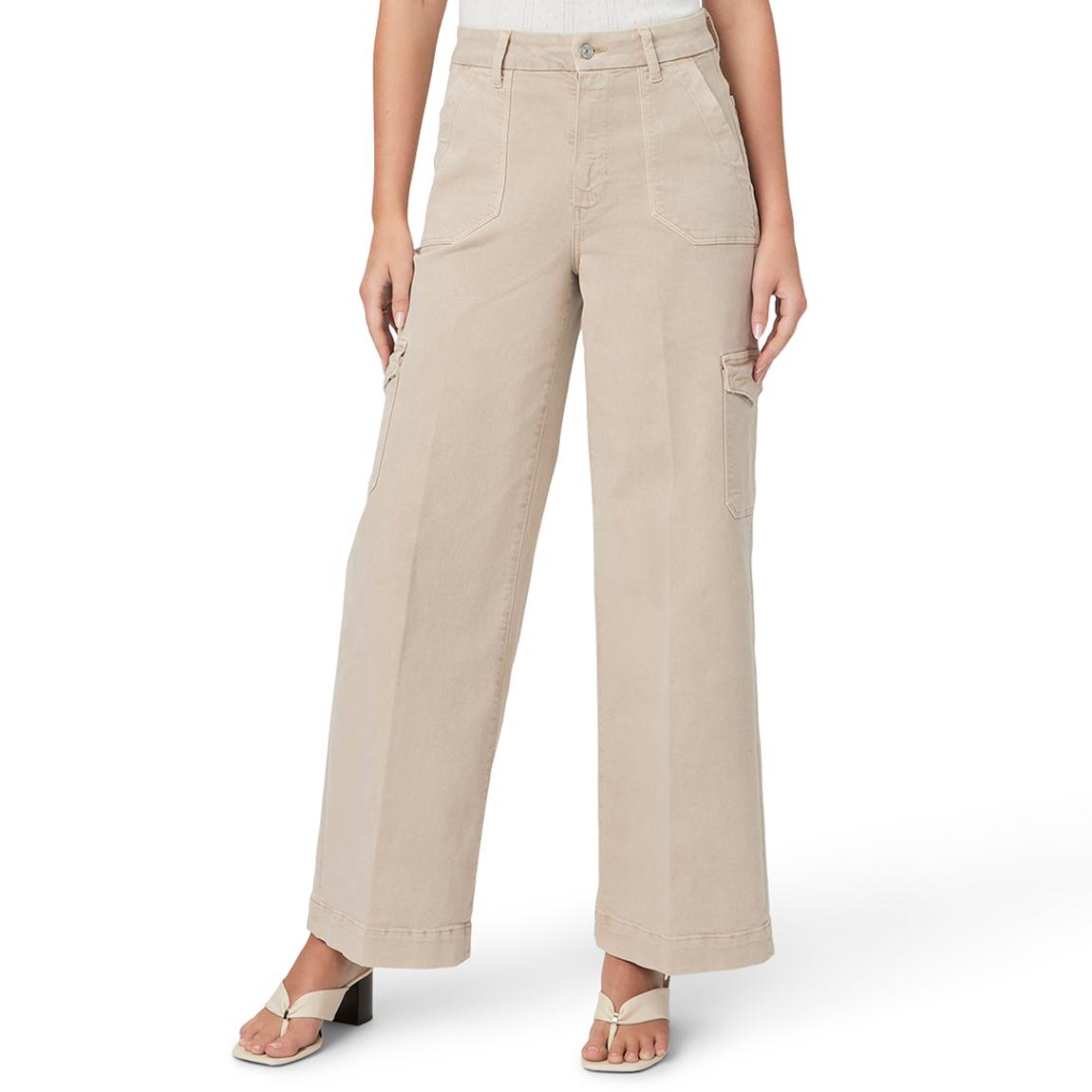 Beige Harper Ankle Flare Cargo Jean main product photo
