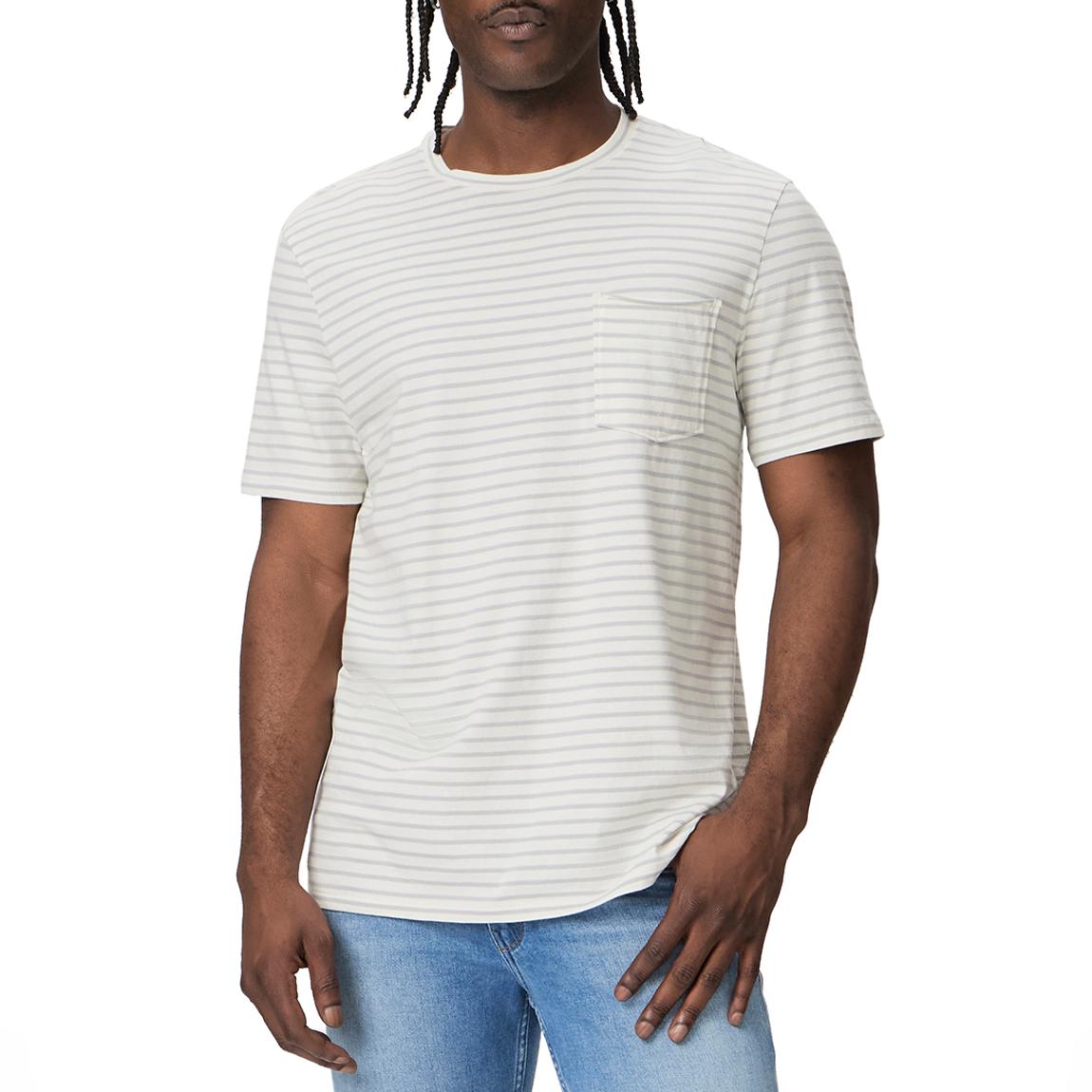 White Stripe Ramirez Cotton T-Shirt main product photo