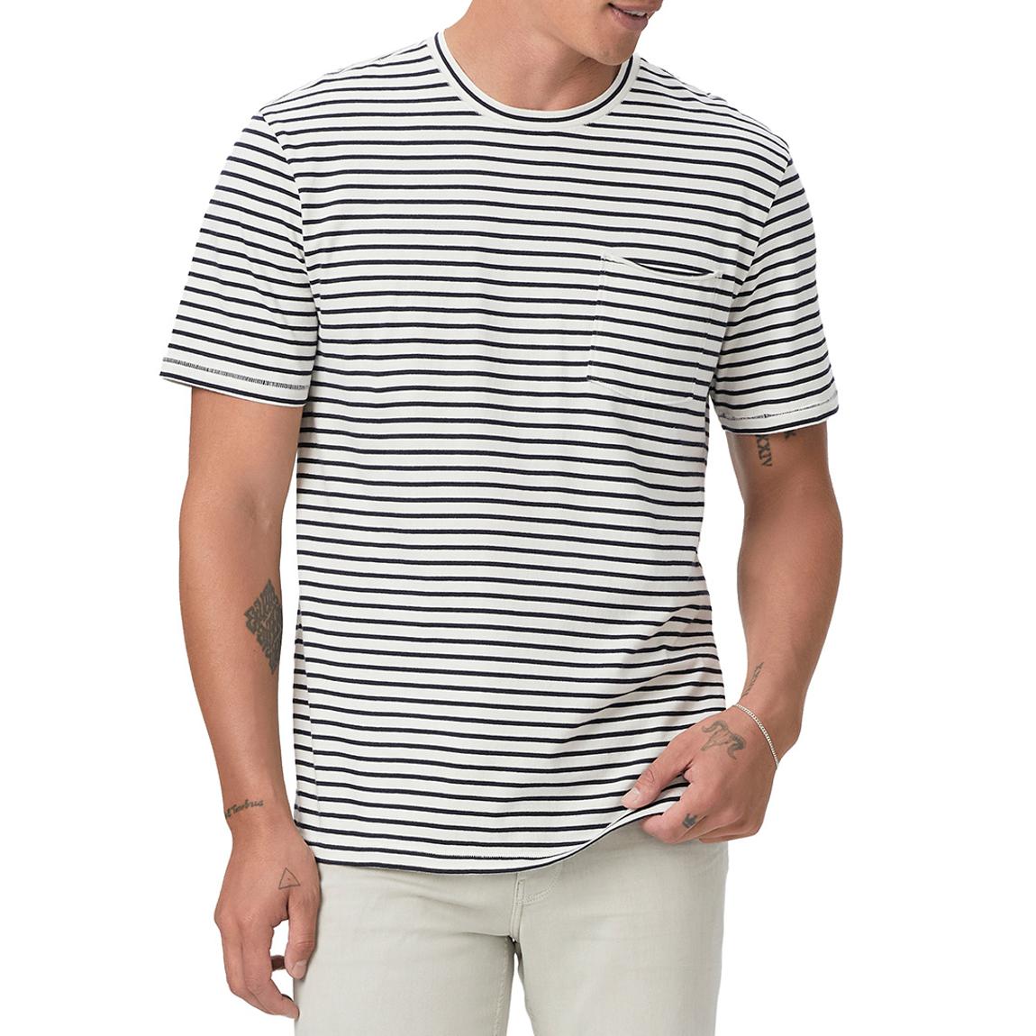 Black/White Stripe Ramirez Cotton T-Shirt main product photo