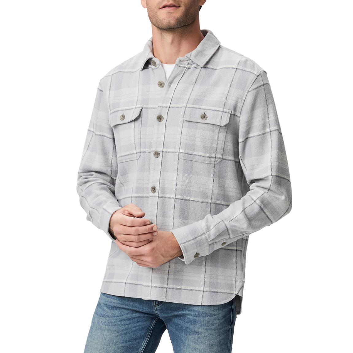 Grey Check Wilbur Cotton Overshirt main product photo