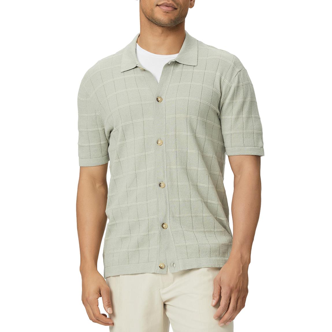 Sage Mendez Knitted Button Up Top main product photo