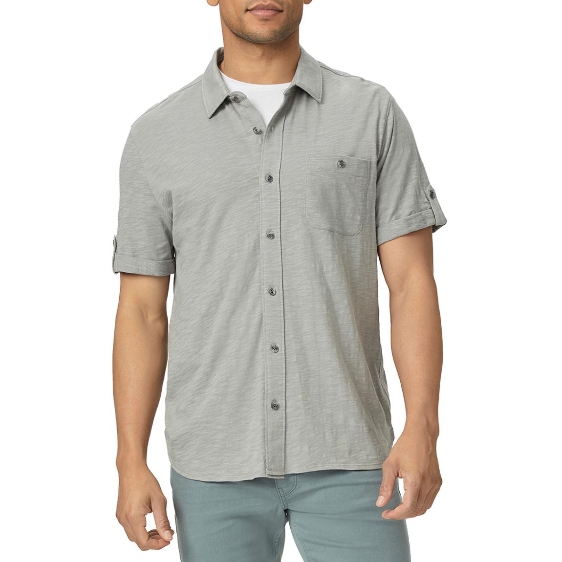 Grey Brayden Short Sleeve Cotton Shirt main product photo