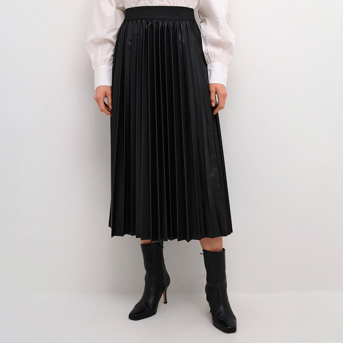 Black Poppi Plissé Skirt main product photo
