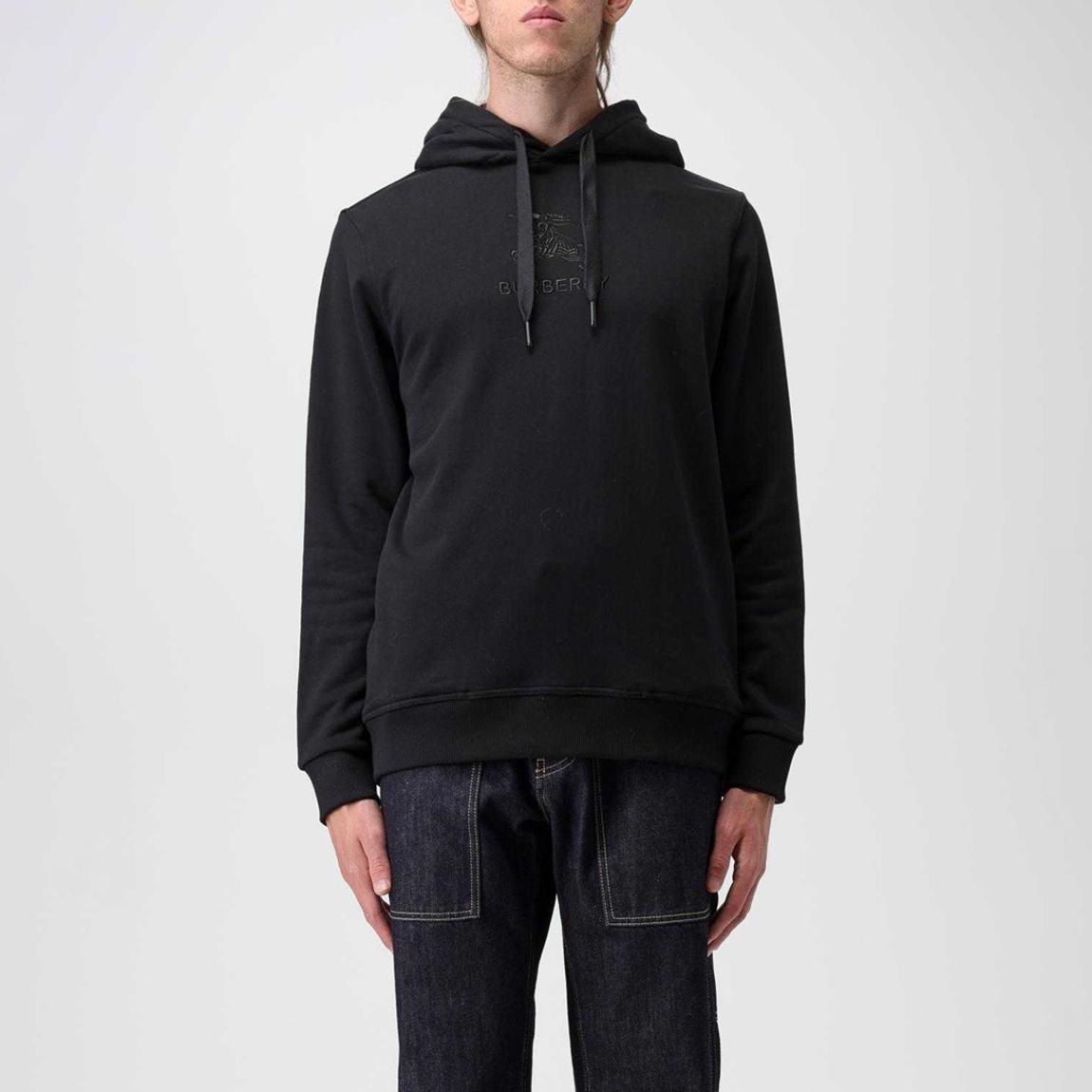 Black Tidan Cotton Hoodie main product photo