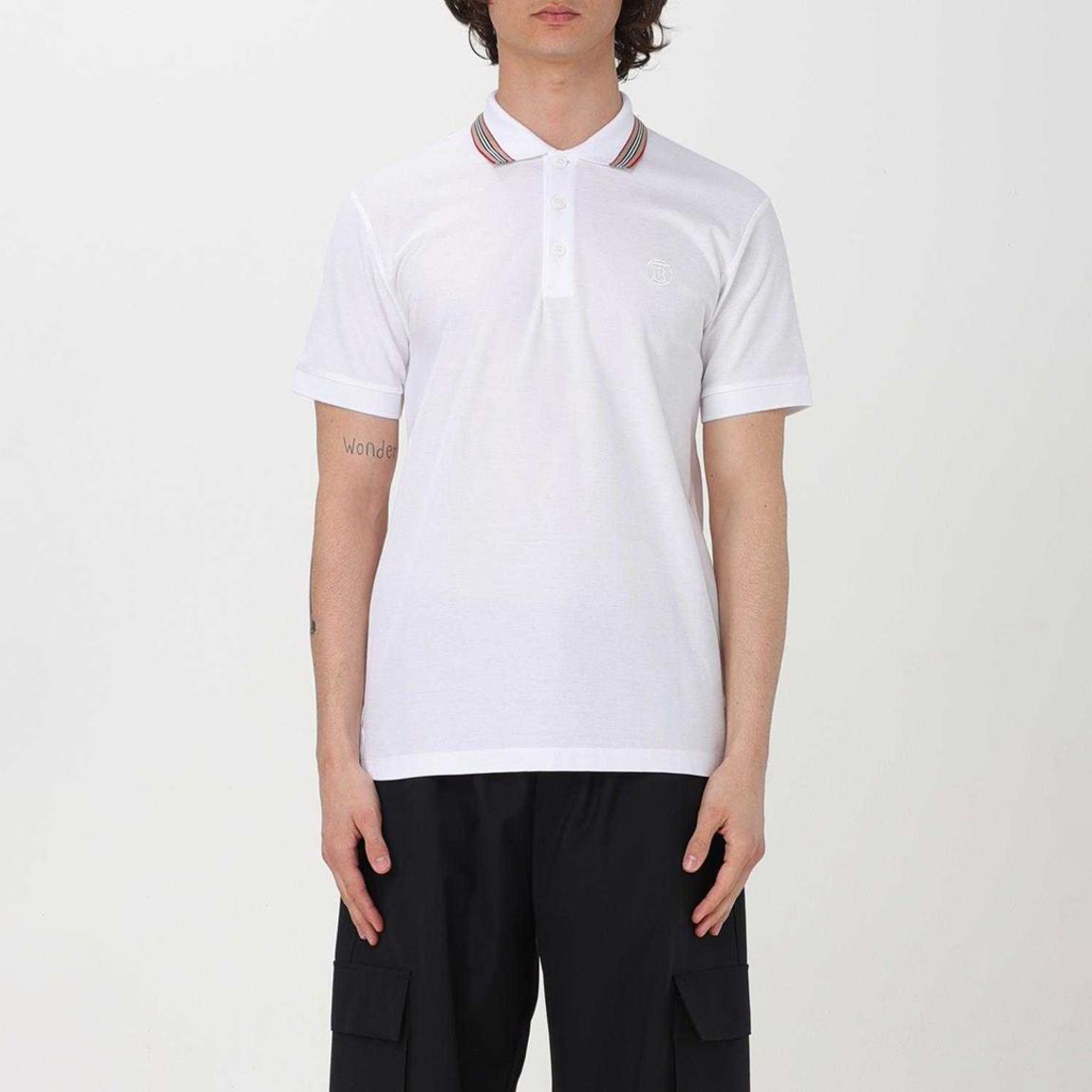 White Detail Polo Shirt main product photo