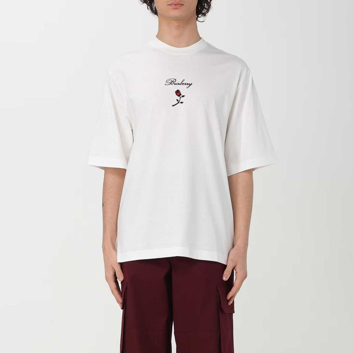 White Logo Rose T-Shirt main product photo