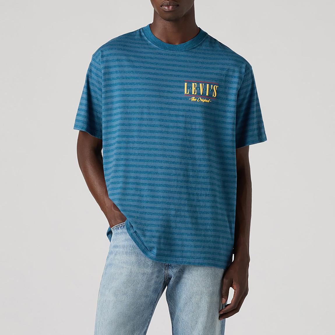 Blue Vintage Fit Graphic T-shirt main product photo