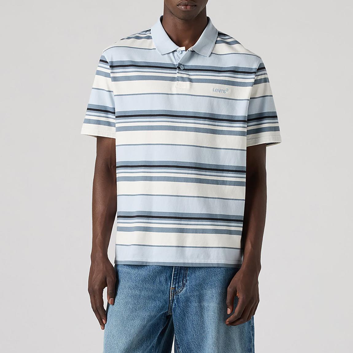 Blue Striped Authentic Polo Shirt main product photo