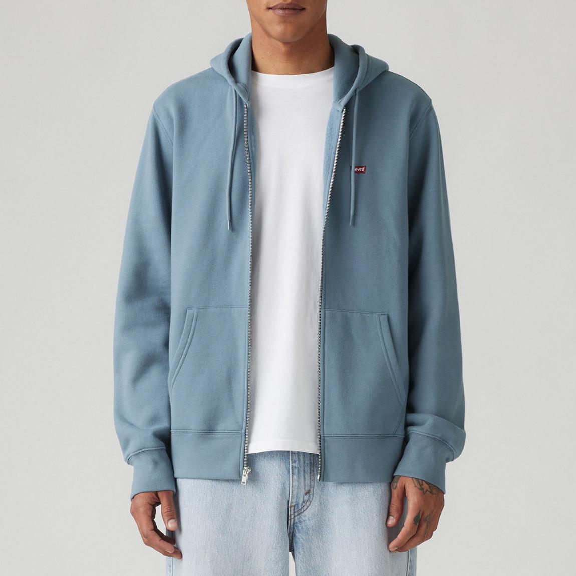 Blue Core Zip Up Hoodie main product photo