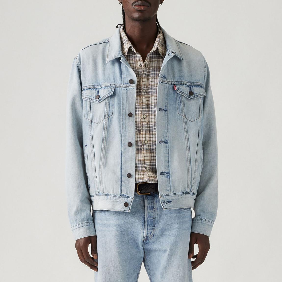 Washed Denim Trucker Jacket main product photo