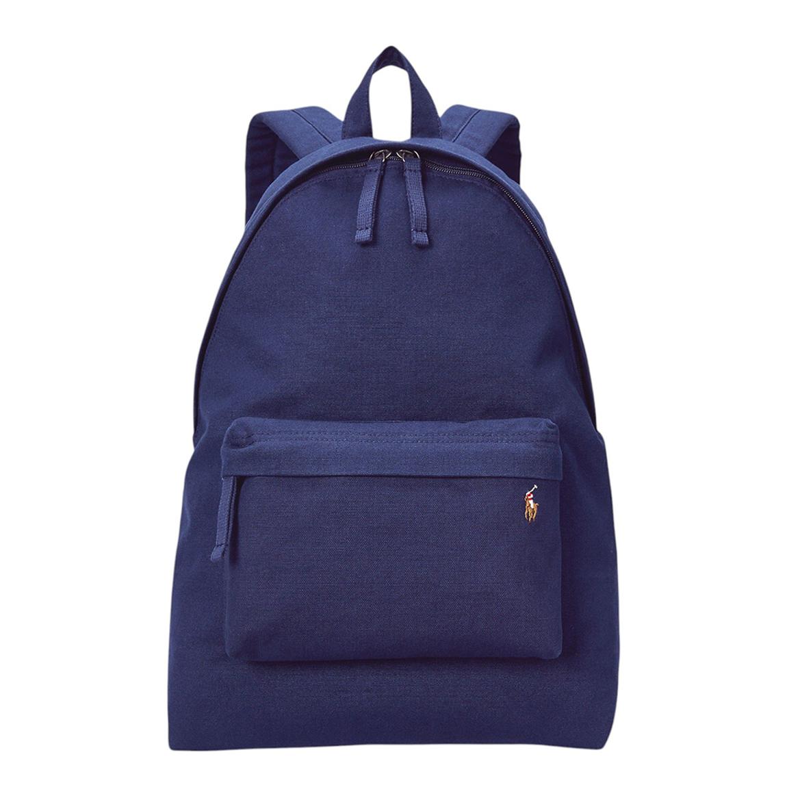 Navy Canvas Zip Backpack main product photo