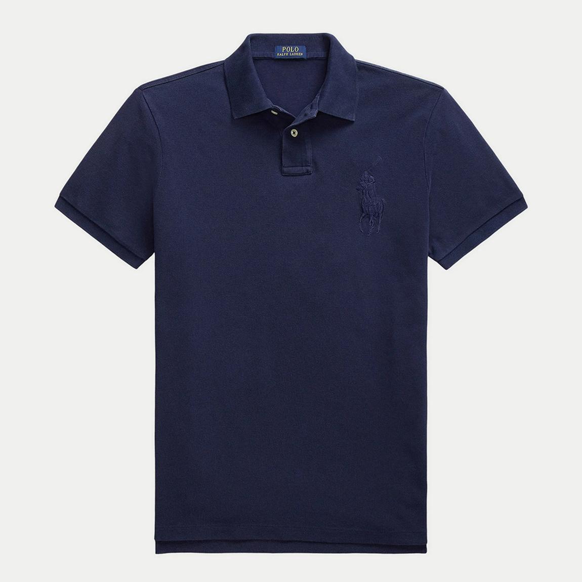 Navy Custom Slim Big Pony Polo Shirt main product photo
