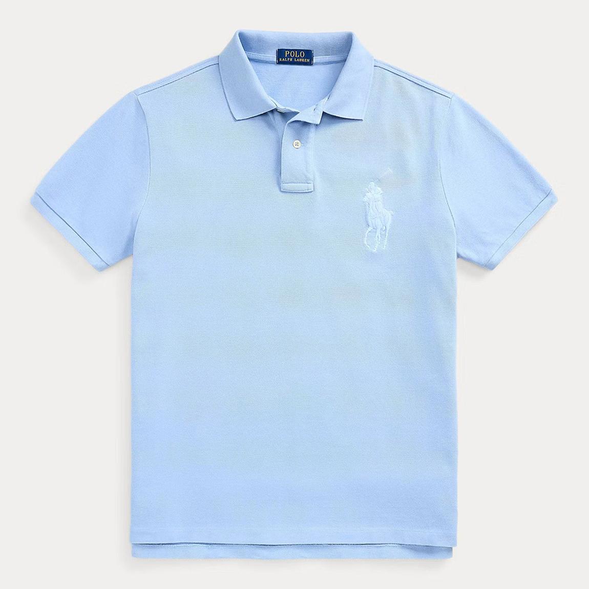 Blue Custom Slim Big Pony Polo Shirt main product photo
