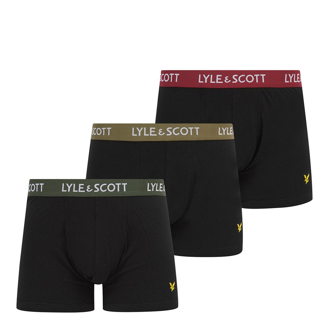 Barclay Black Multi Waistband Boxers-3 Pack main product photo