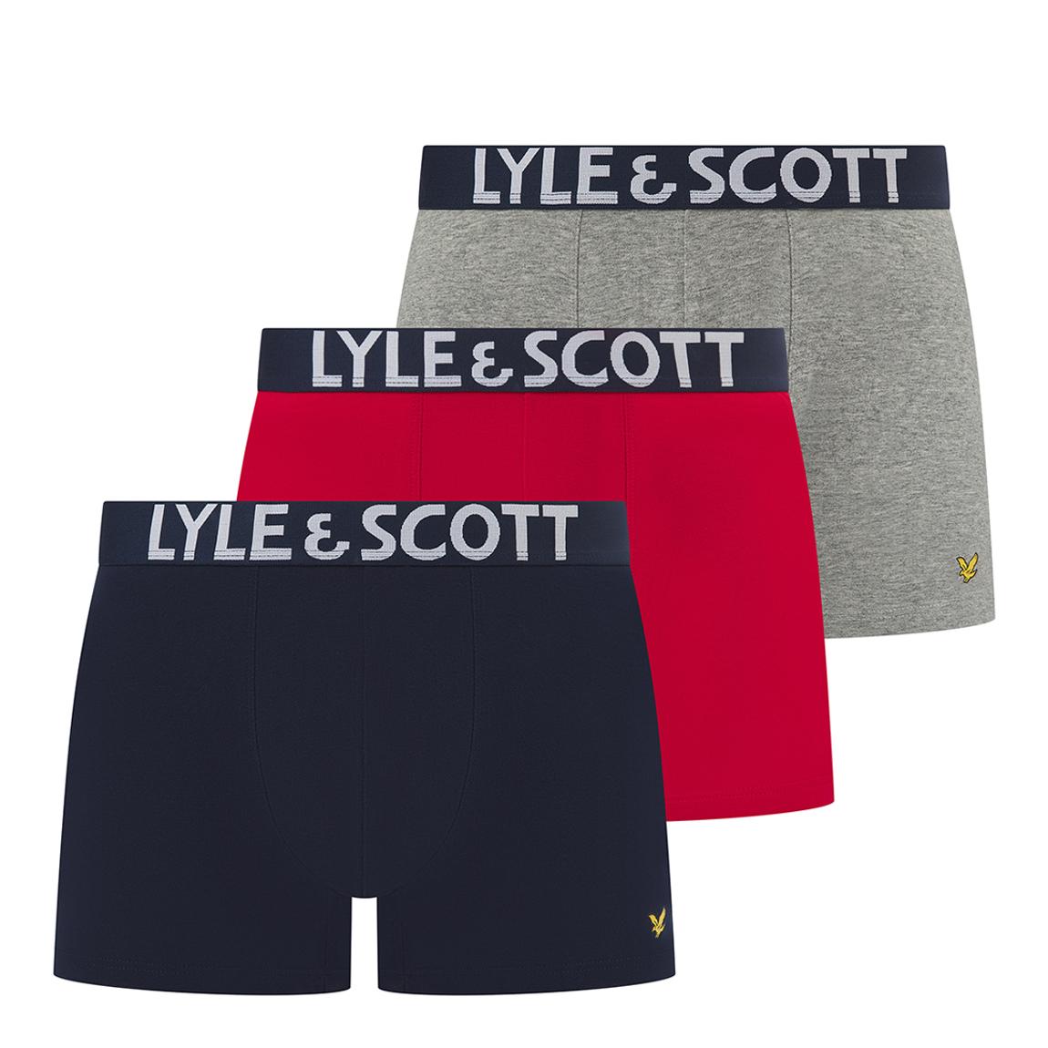 Daniel Red/Grey/Navy Boxers-3 Pack main product photo