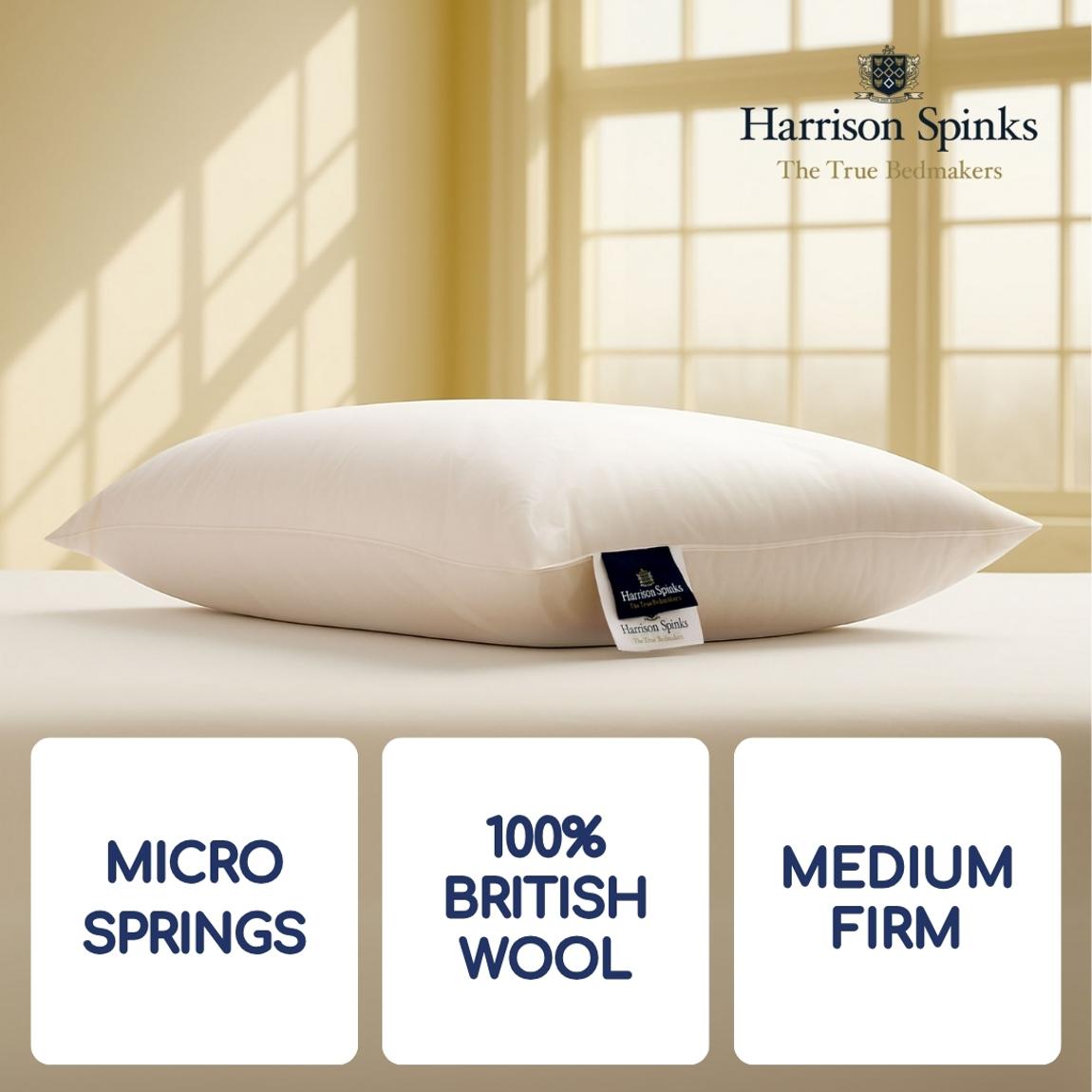 Harrison Spinks British Wool and Micro Springs Pillow main product photo