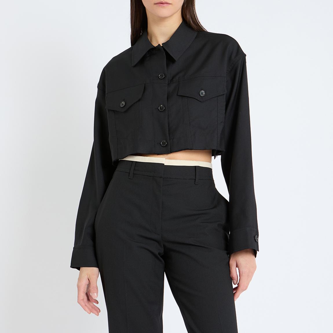 COS Black Sunn Cropped Wool Jacket - BrandAlley