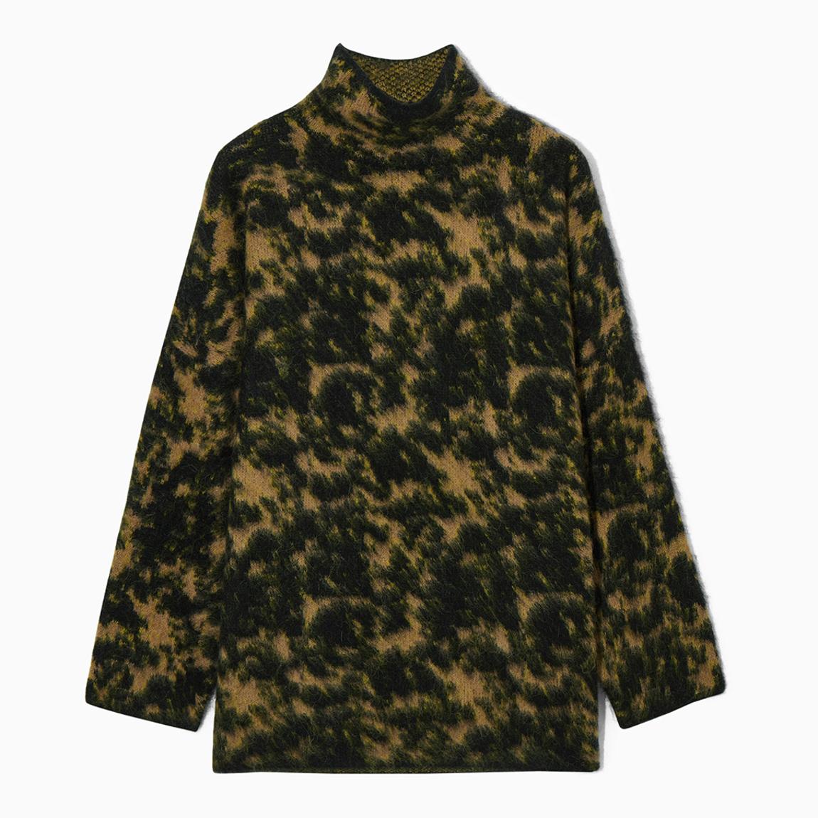 Beige Demos Printed Wool Blend Jumper main product photo