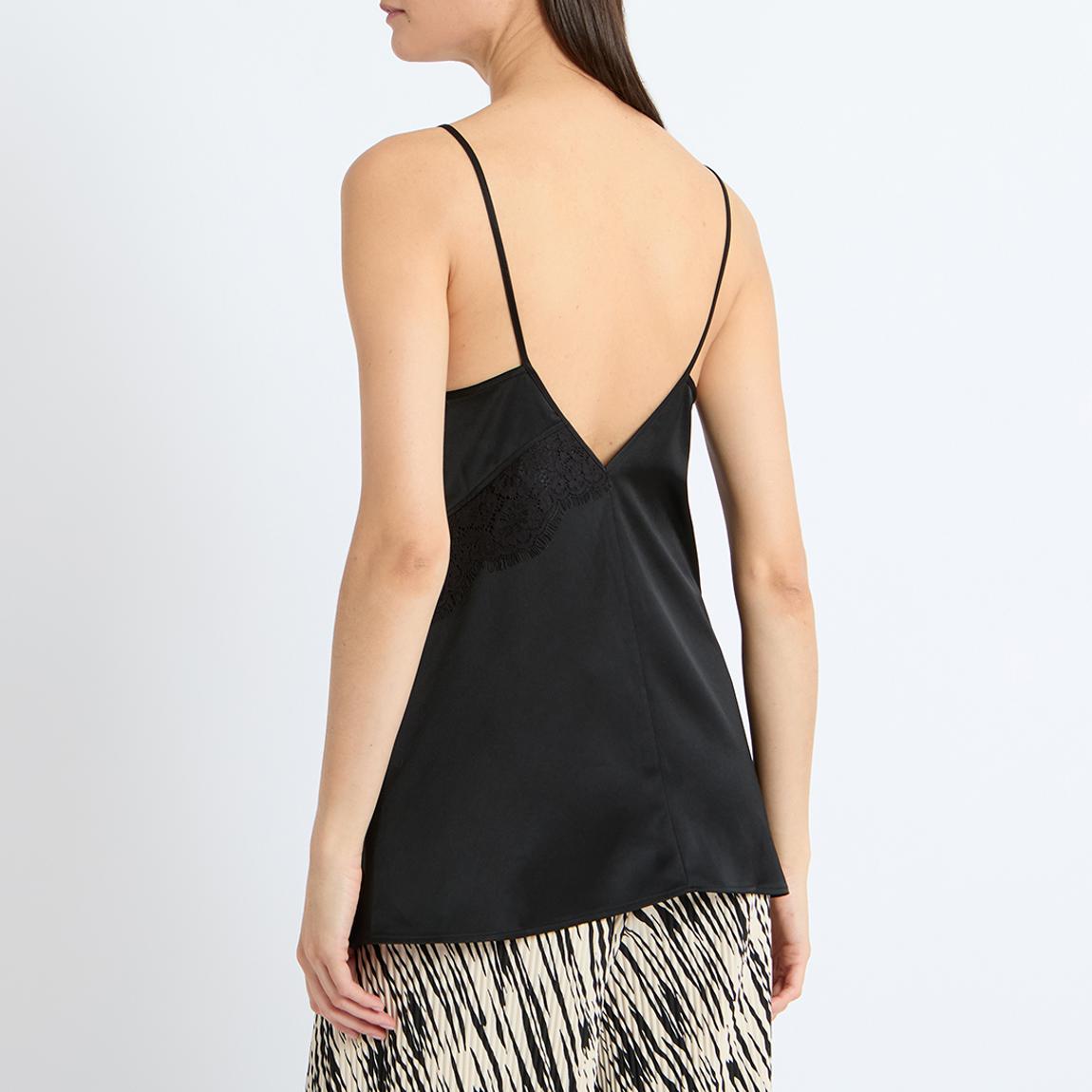 Black Agnusa Lace Strap Top main product photo
