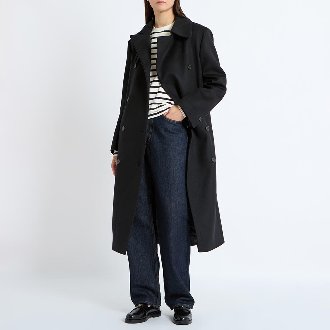 COS Black Orbiter Cashmere Coat BrandAlley