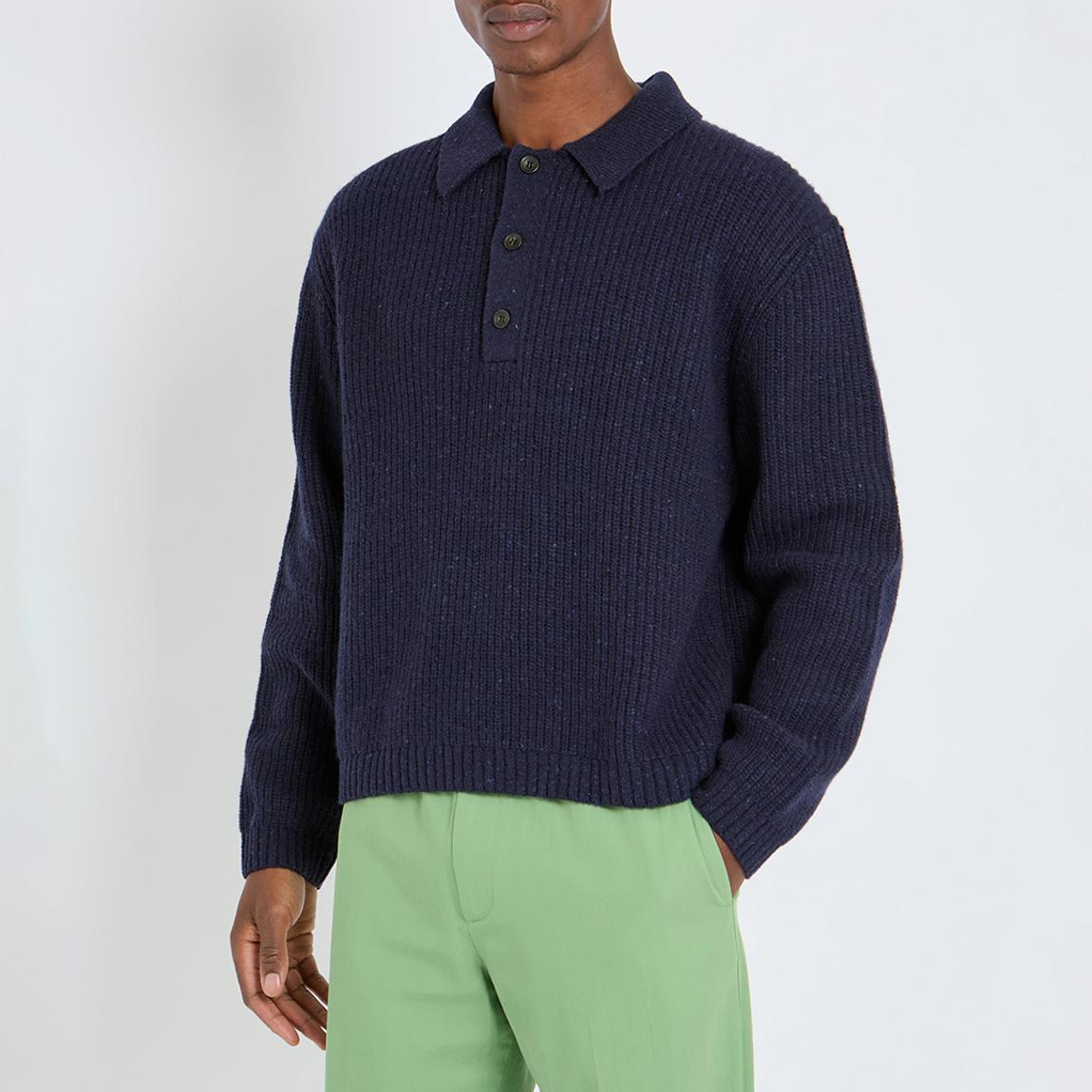 Blue Mason Ribbed Polo main product photo