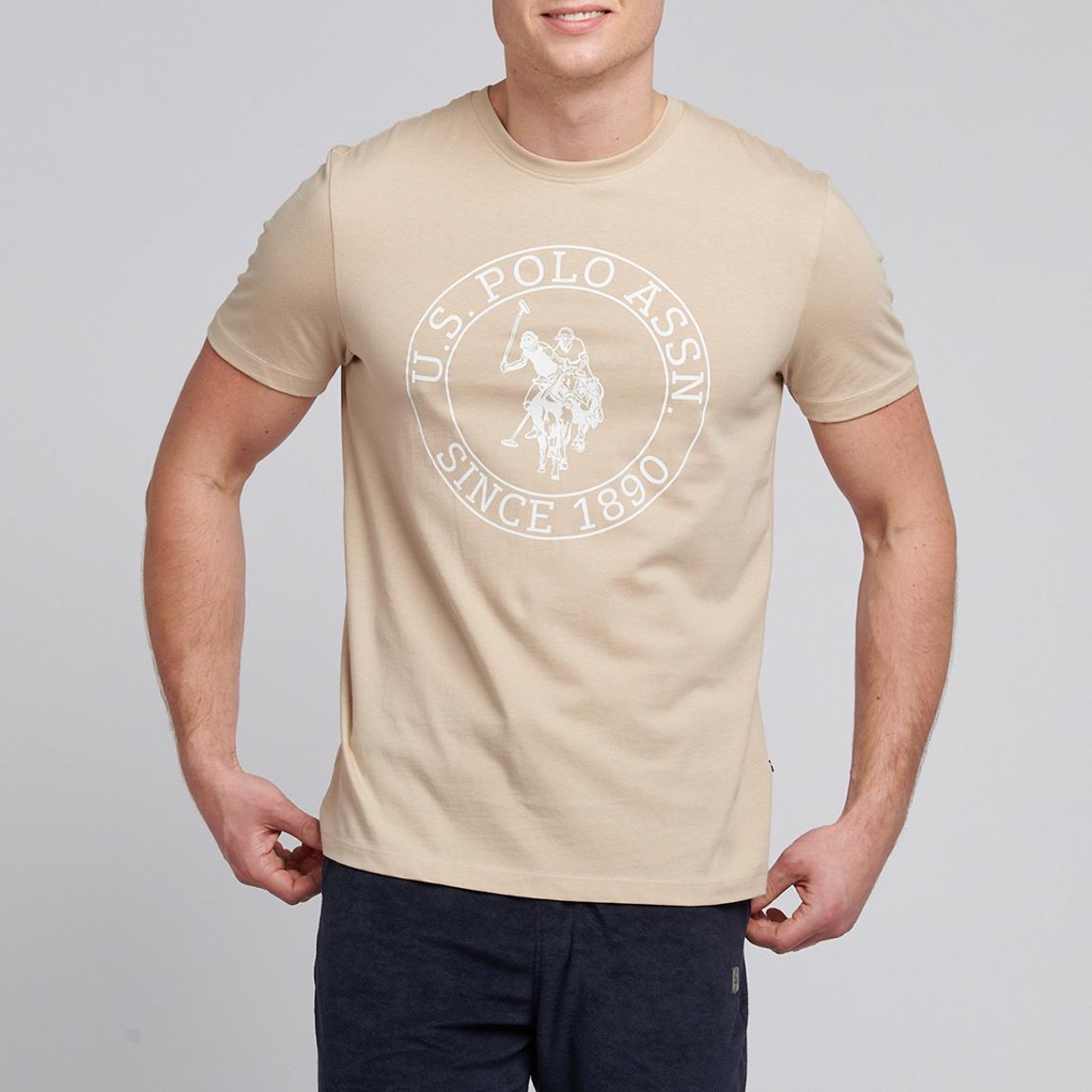 Beige Circle Print T-shirt main product photo