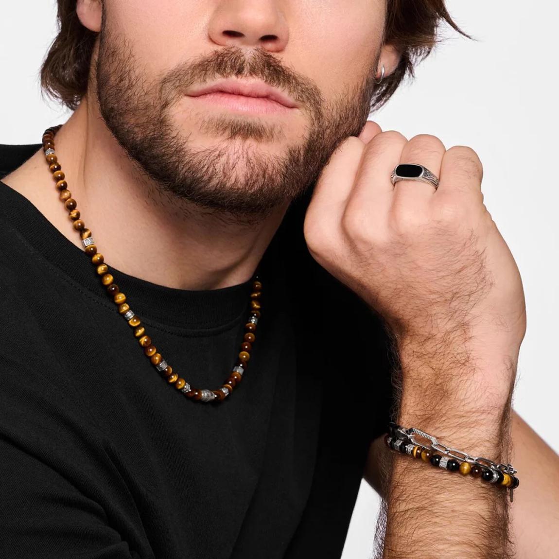 Silver Black Onyx Signet Ring main product photo