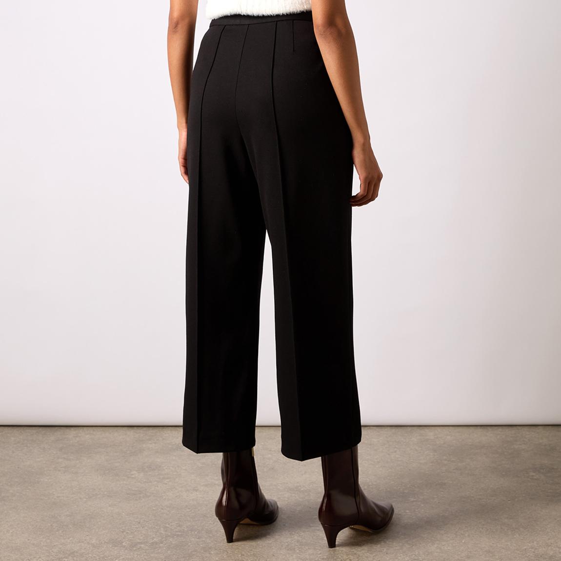 Black Ponte Twill Culottes main product photo