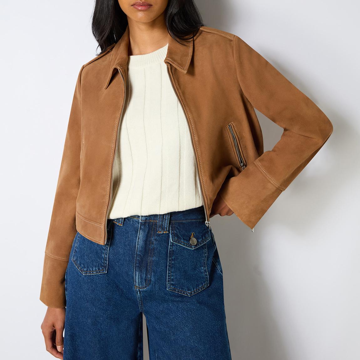 Tan Suede Jacket main product photo