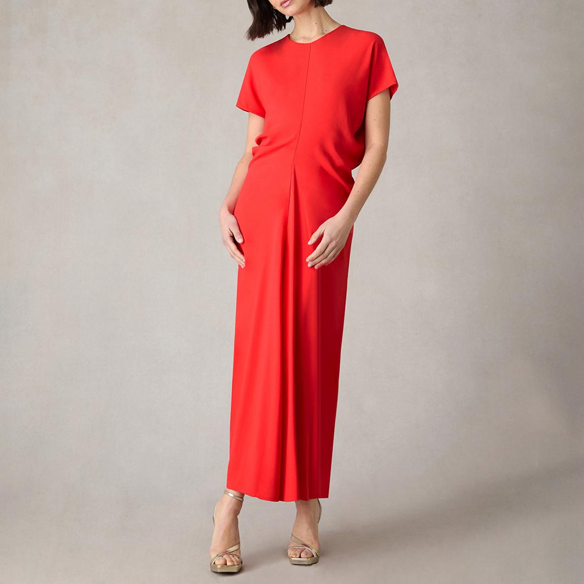 Petite Harper Red Flutter Sleeve Midaxi Dress main product photo