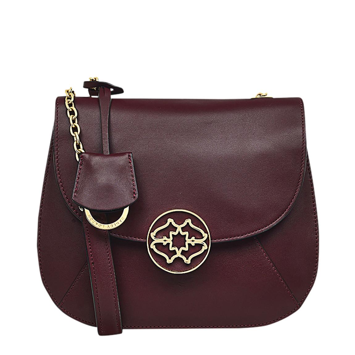 Dark Cherry Burton Way Small Flapover Crossbody Bag main product photo