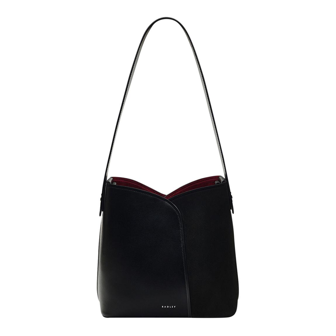 Cordelia Radley Black The Cordelia Medium Open Top Shoulder Bag - BrandAlley