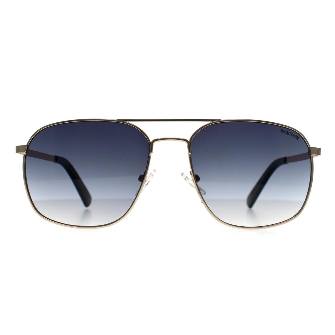 Kenneth Cole Reaction Rectangle Unisex Gold Blue Gradient KC2970 Sunglasses main product photo