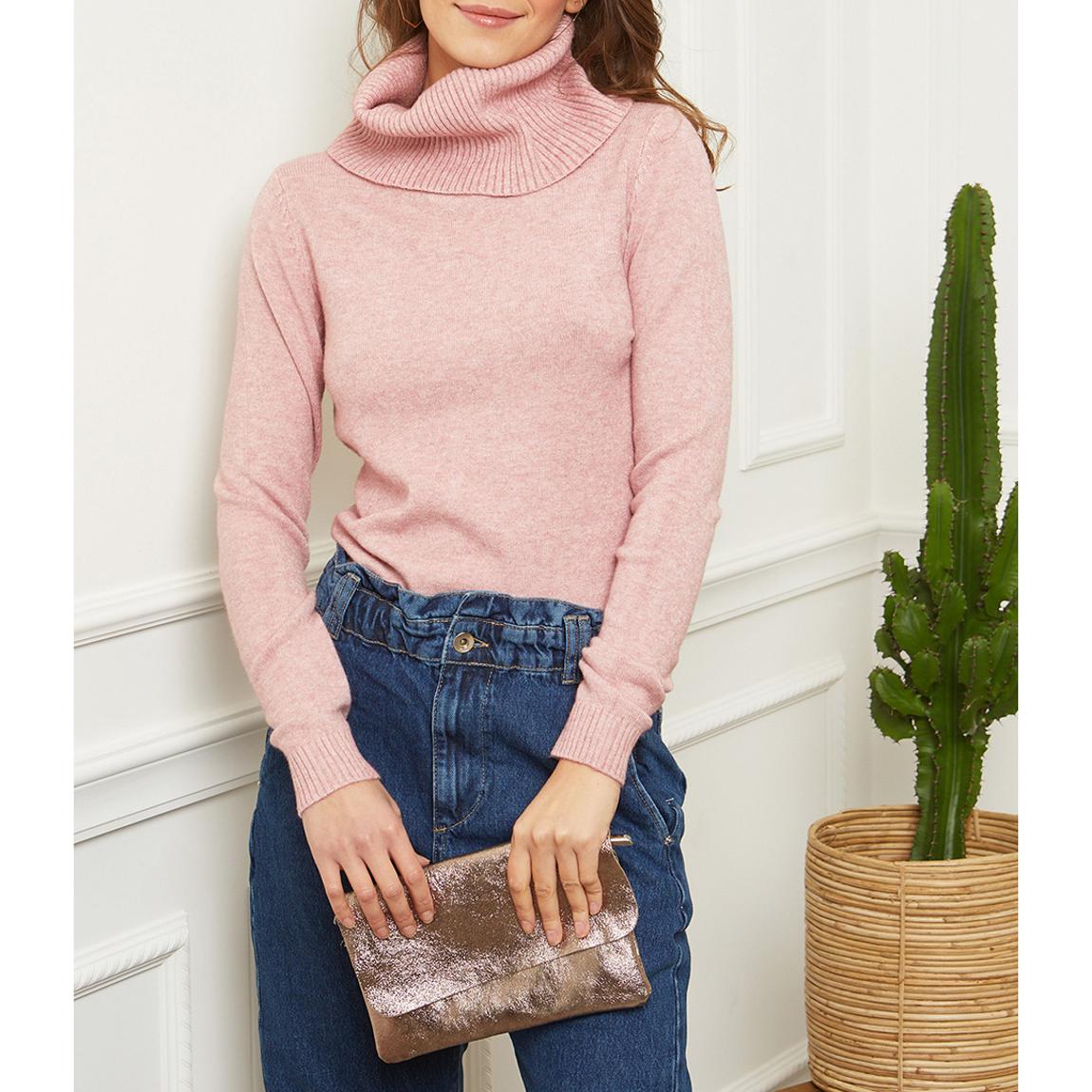 Pink Turtleneck Jumper main product photo