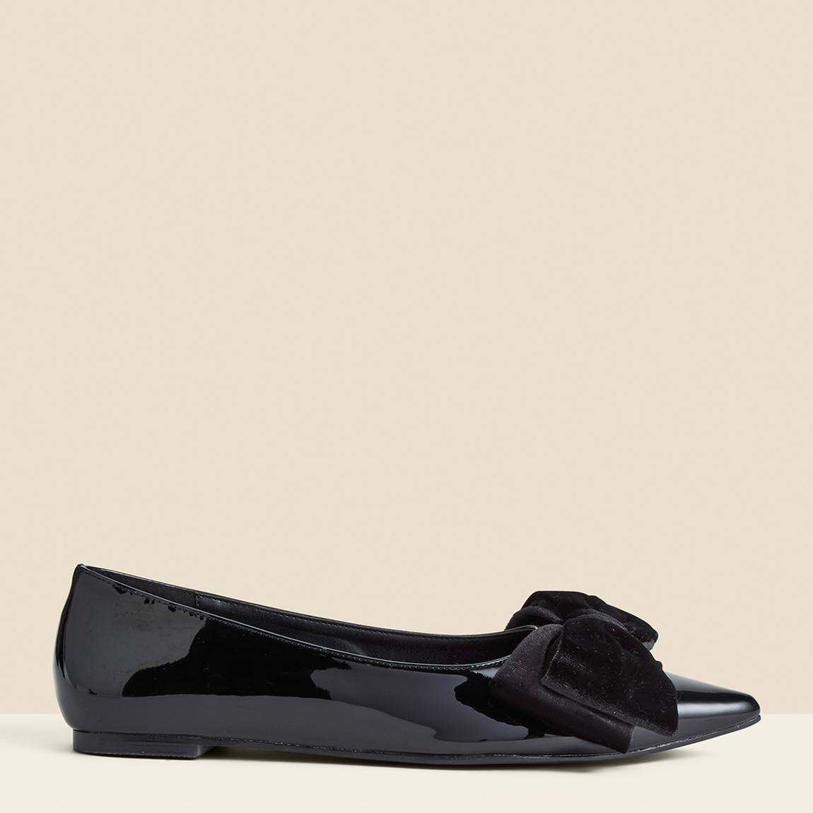 Black Patent Ballet Pumps main product photo