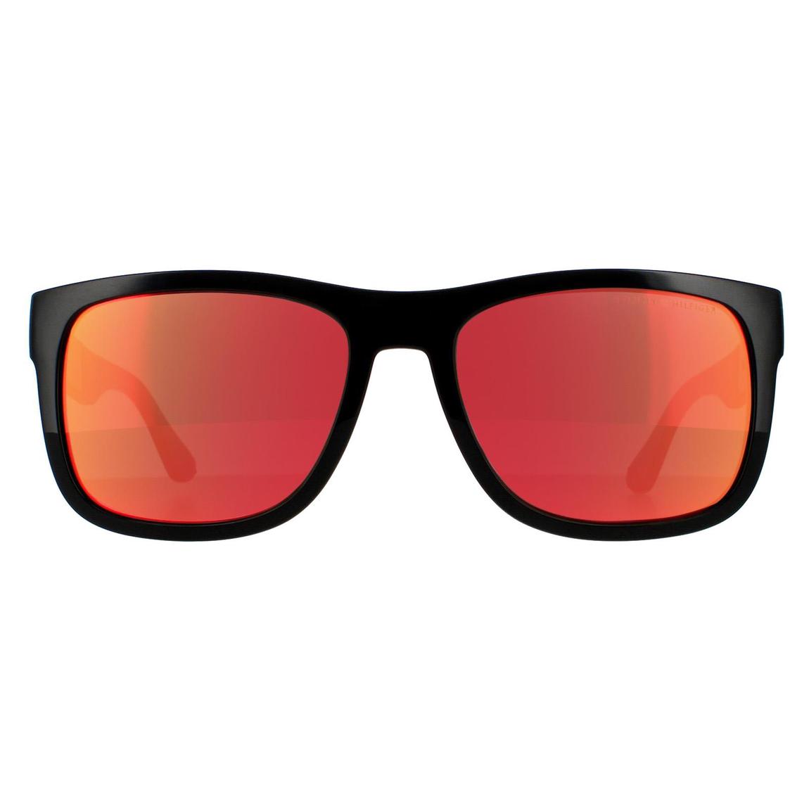 Tommy Hilfiger Sunglasses TH 1556/S 807 UZ Black Red Mirror main product photo