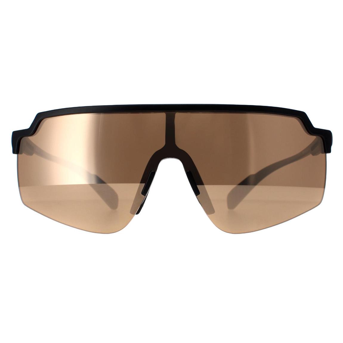 Adidas Sunglasses SP0018 01G Shiny Black Contrast Mirror Gold main product photo
