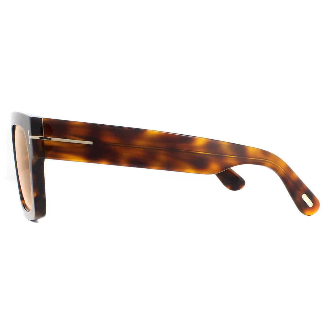 Tom Ford Sunglasses Fausto FT0711 56E Havana Yellow main product photo