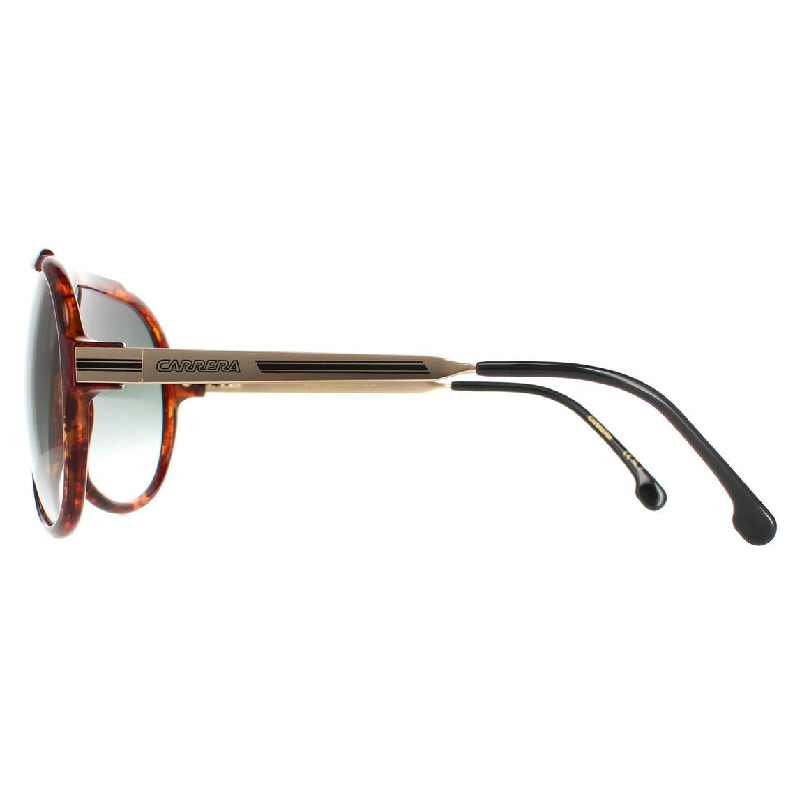 Carrera Sunglasses Endurance 65/N 086 D6 Havana Green Gradient With Gold Mirror main product photo