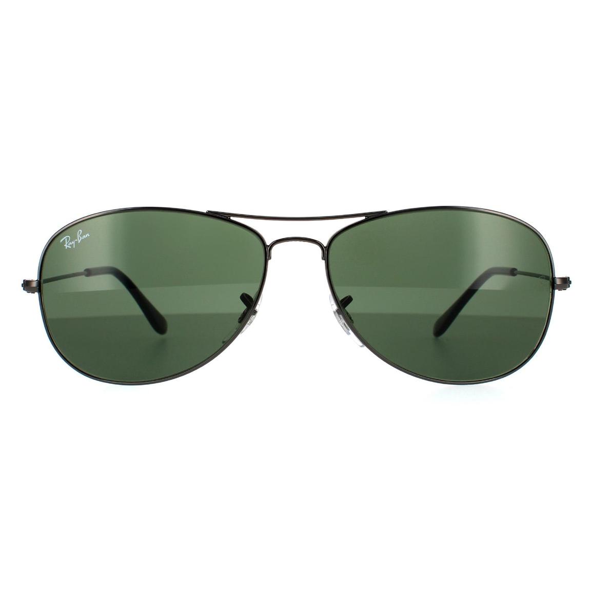 Ray-Ban Sunglasses Cockpit 3362 004 Gunmetal Green 59mm main product photo