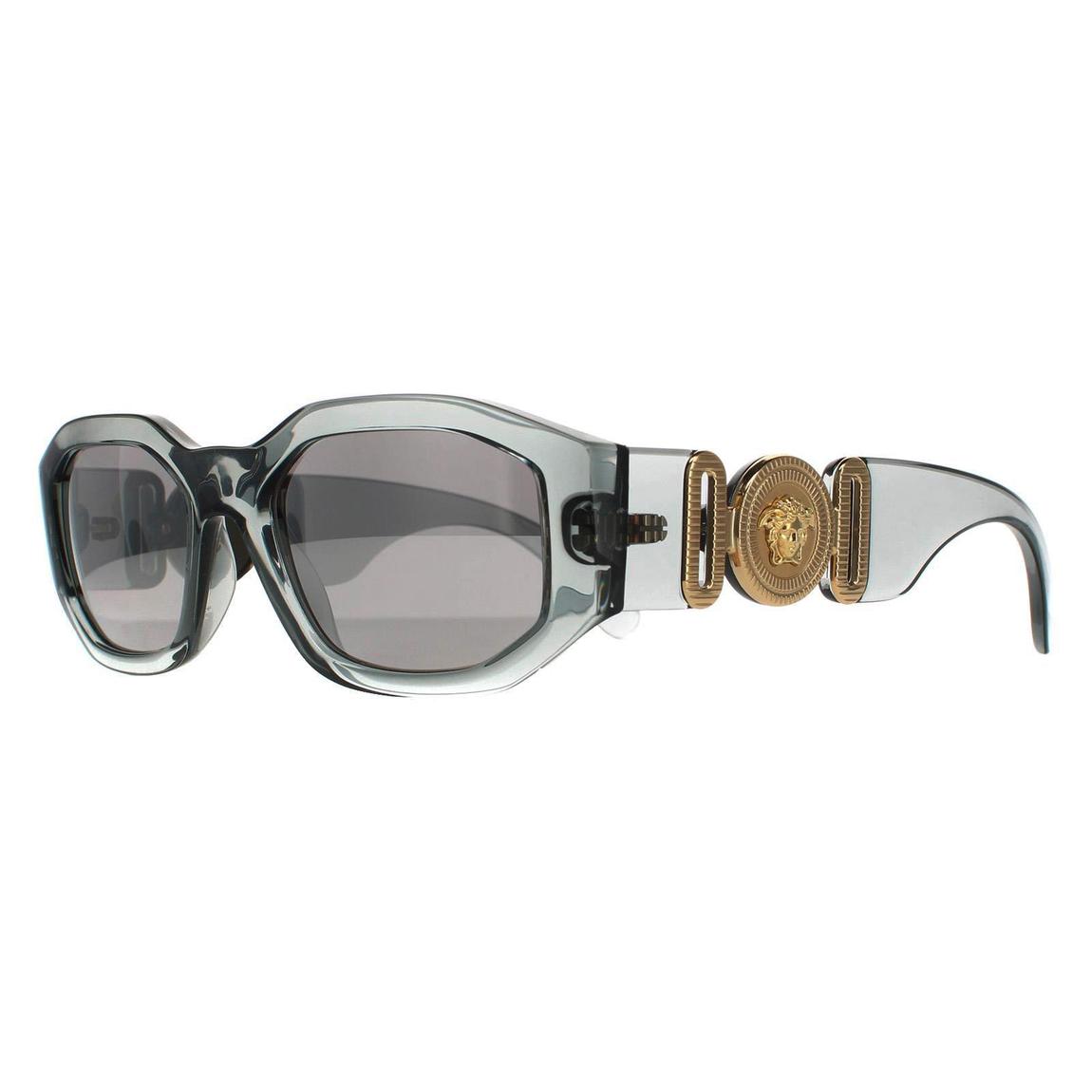 Versace Sunglasses VE4361 311/6G Transparent Grey Light Grey Silver Mirror main product photo