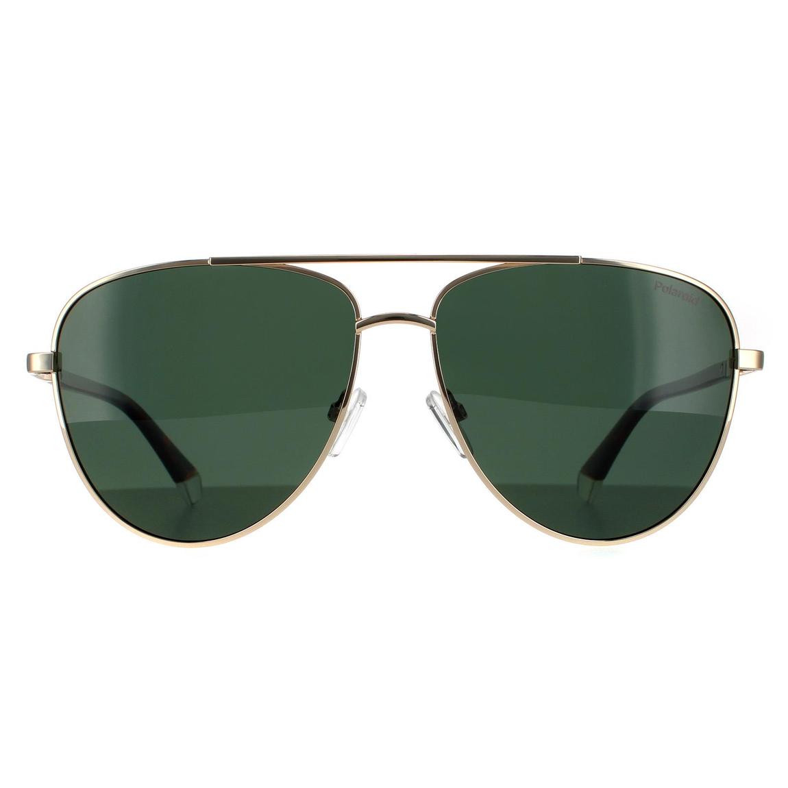 Polaroid Sunglasses PLD 4126/S J5G UC Gold Green Polarized main product photo
