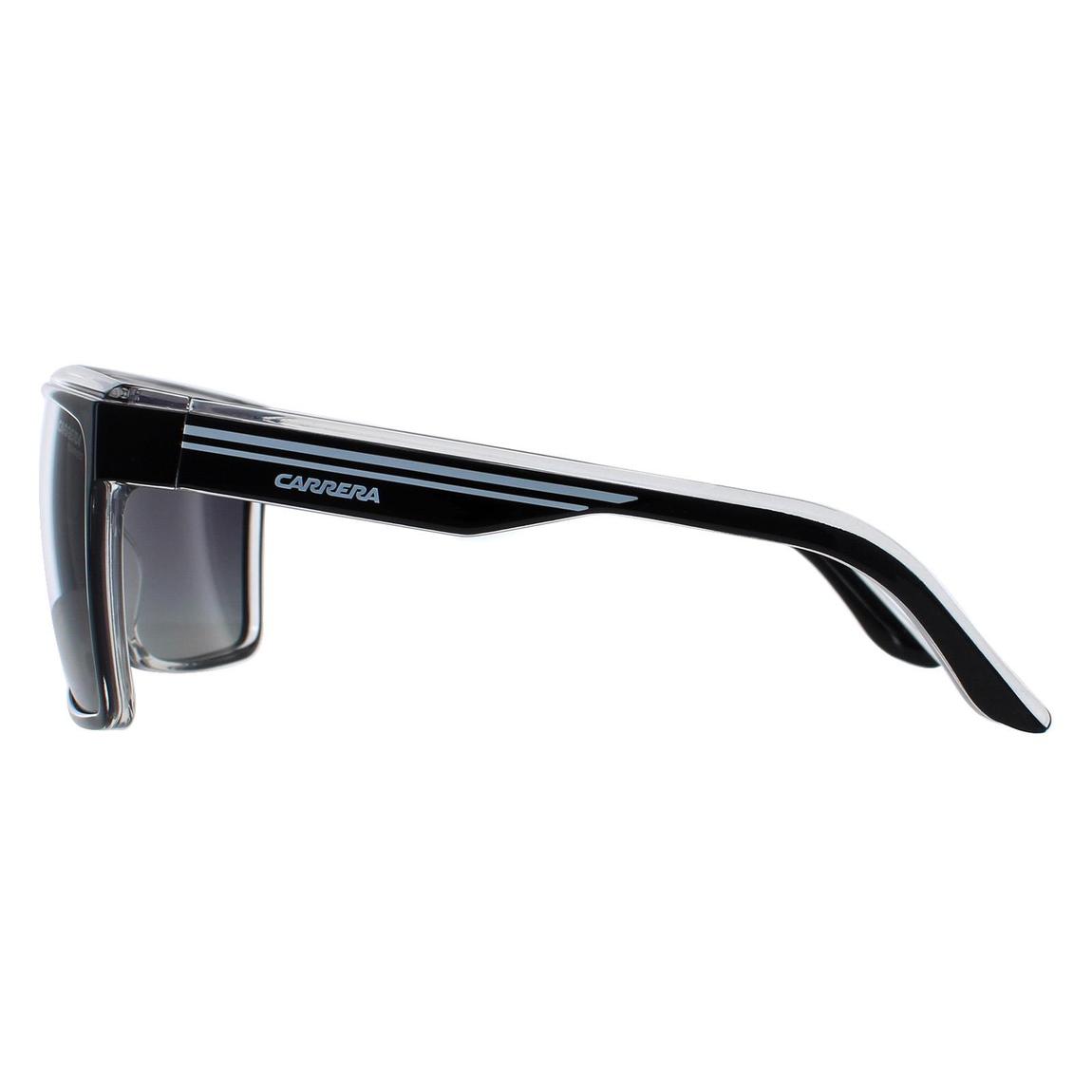 Carrera Sunglasses 22 P56/WJ Black White Grey Gradient Polarized main product photo
