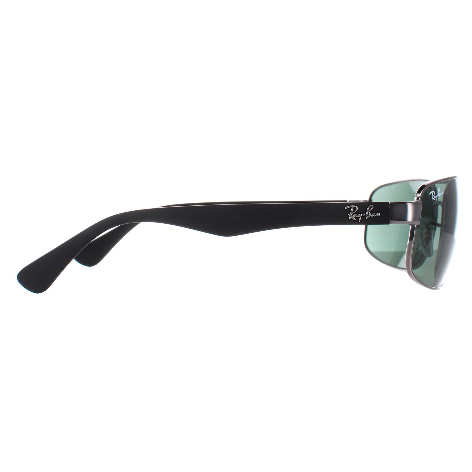 Rayban Sunglasses 3445 004 Gunmetal Green main product photo