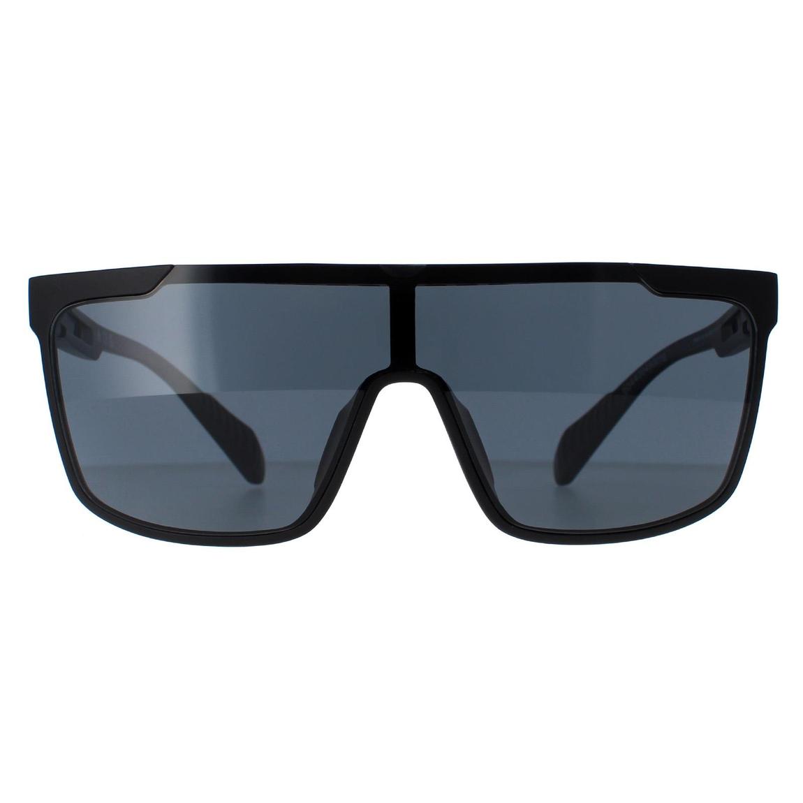 Adidas Sunglasses SP0020 02D Matte Black Smoke Polarized main product photo