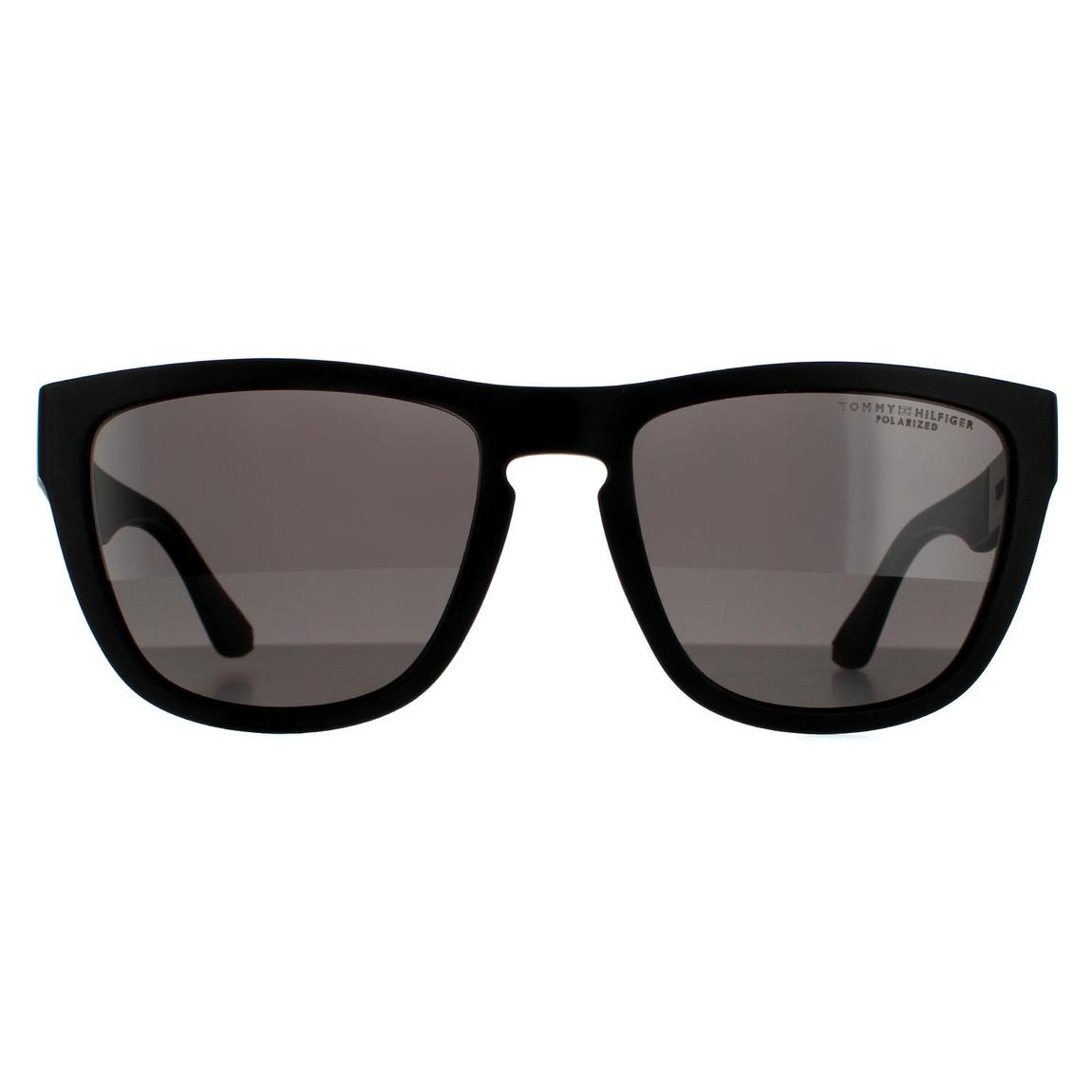 Tommy Hilfiger Sunglasses TH 1557/S 003 M9 Matte Black Grey Polarized main product photo