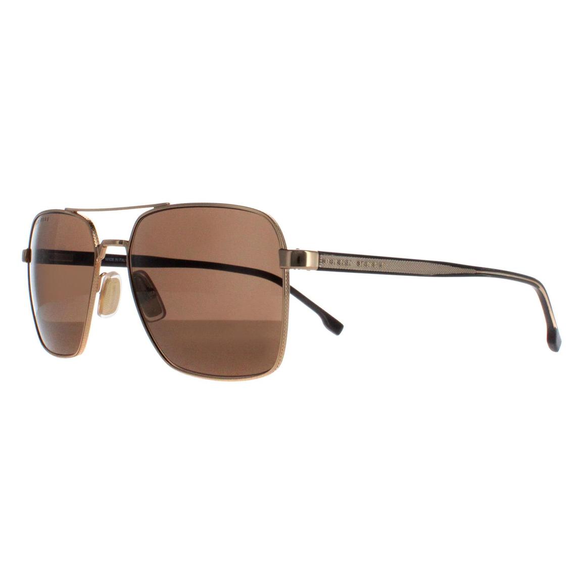 Hugo Boss Sunglasses 1045/S/IT 000 70 Rose Gold Brown main product photo