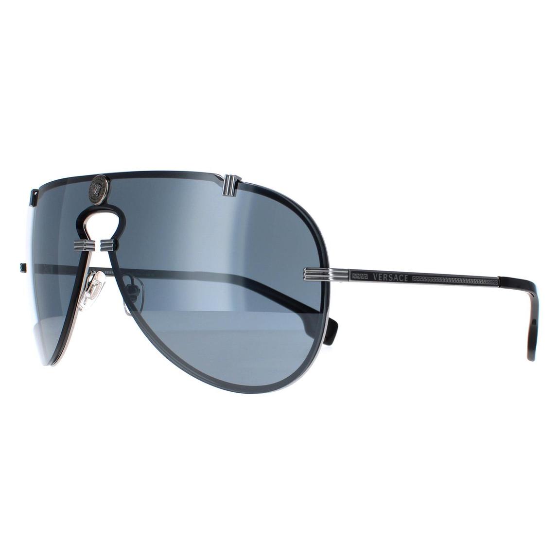 Versace Sunglasses VE2243 10016G Gunmetal Grey Mirror Black main product photo