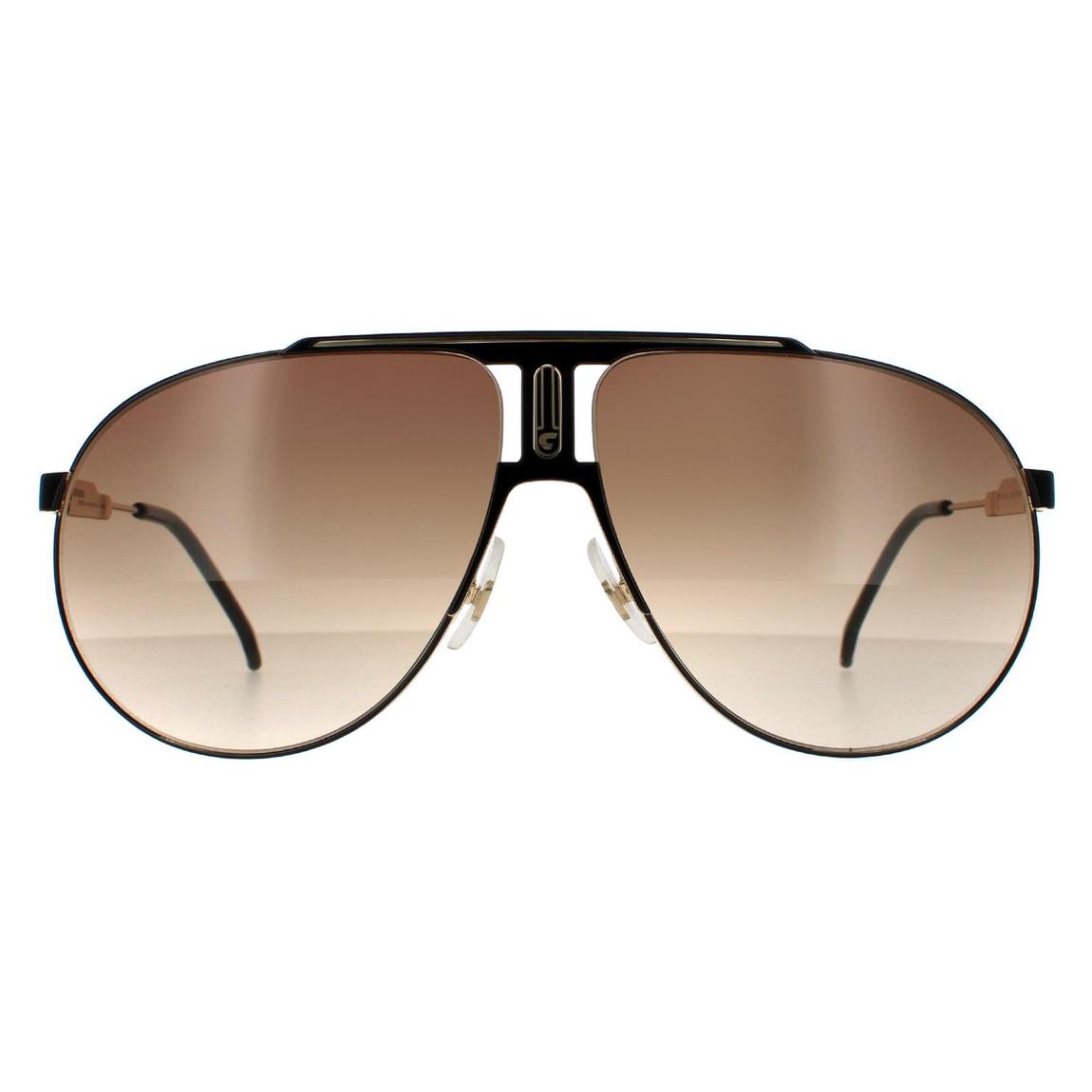 Carrera Sunglasses Panamerika65 2M2 HA Black Gold Brown Gradient main product photo
